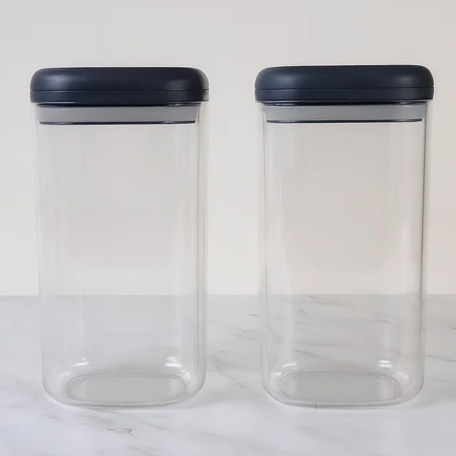Airtight Kitchen Storage Containers – 2 Pc Set, 1500 ml Each