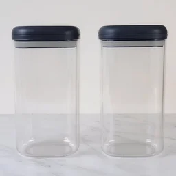 Airtight Kitchen Storage Containers – 2 Pc Set, 1500 ml Each