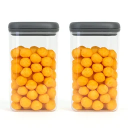 Airtight Kitchen Storage Containers – 2 Pc Set, 1500 ml Each