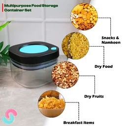 Airtight Kitchen Storage Containers – 2 Pc Set 500 ml for Freshness