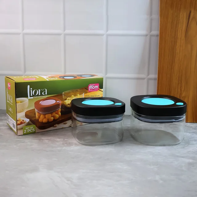 Airtight Kitchen Storage Containers – 2 Pc Set 500 ml for Freshness