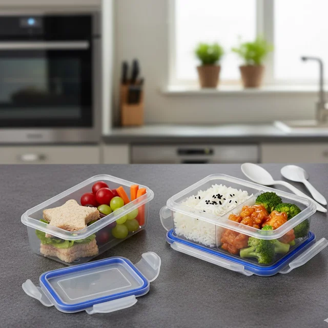 Airtight Lunch Box – 4-Side Lock, BPA-Free | Lunchie Bunchie