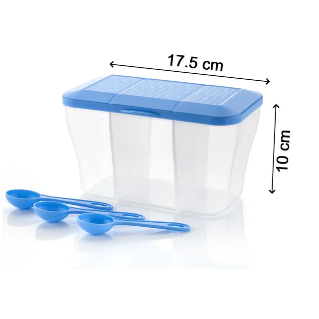 Airtight Storage Container – 750ml 3-Section Jar | Organivo
