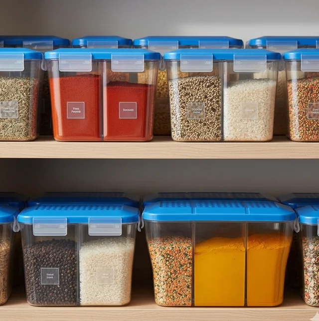 Airtight Storage Container – 750ml 3-Section Jar | Organivo