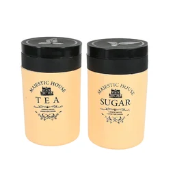 Airtight Tea Coffee Sugar Container 800ML Plastic Jar | Tidy Table