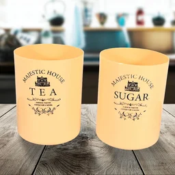 Airtight Tea Coffee Sugar Container 800ML Plastic Jar | Tidy Table