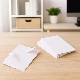All Purpose Adhesive White Labels – 128 Durable Writable Stickers