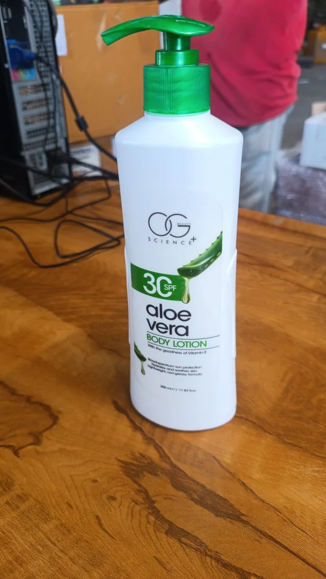 Aloe Vera Body Lotion with SPF 30 – Hydrating & Sun Protecting 350ML