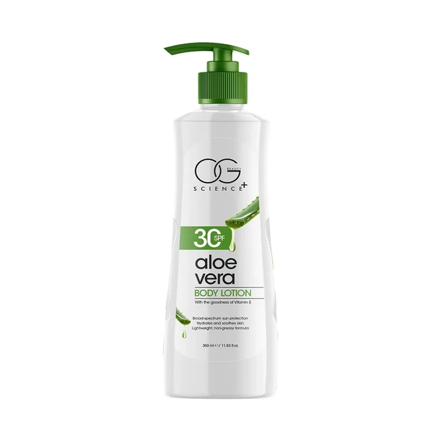 Aloe Vera Body Lotion with SPF 30 – Hydrating & Sun Protecting 350ML