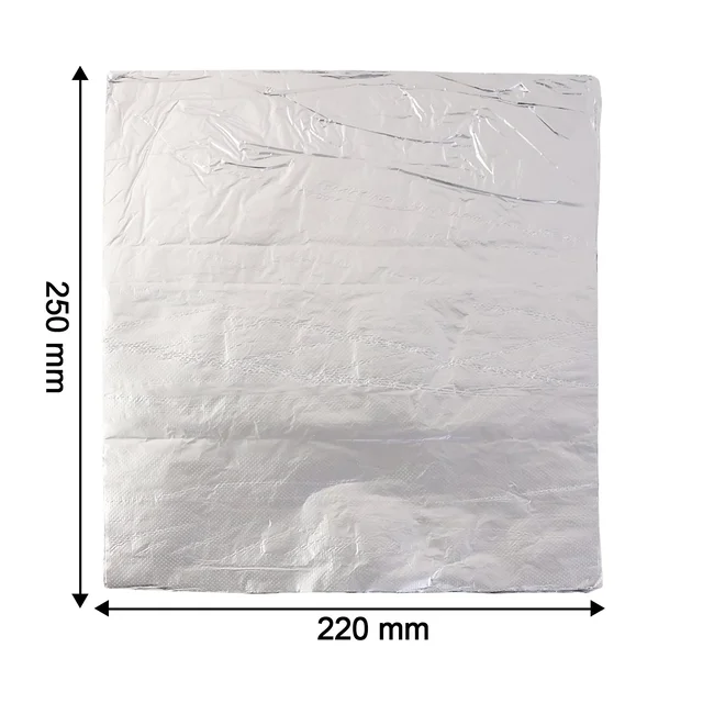Aluminium Foil Cut Sheets 220×250 mm – Pre-Cut Food Wrap 50 Sheets