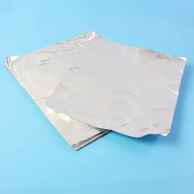 Aluminium Foil Cut Sheets 220×250 mm – Pre-Cut Food Wrap 50 Sheets