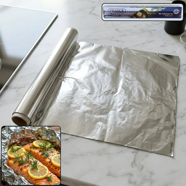 Aluminium Foil Paper Roll – Multipurpose Food Wrapping & Cooking