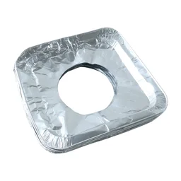 Aluminium Gas Stove Protector Covers – 10 Pc Disposable 23x23 cm