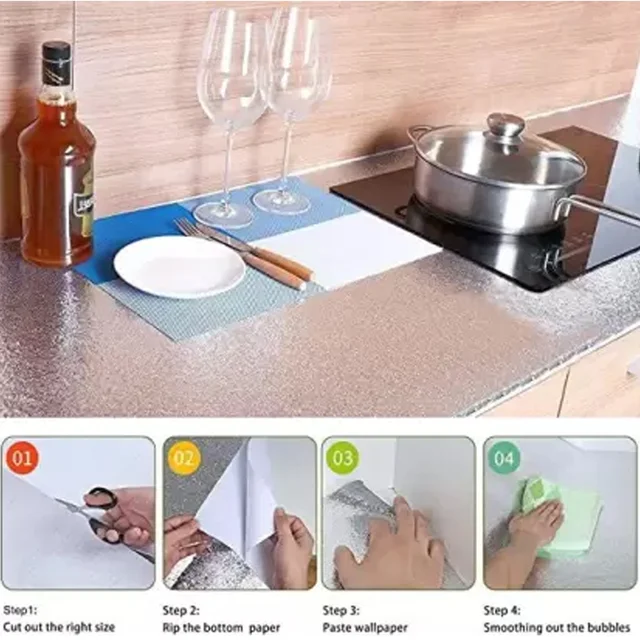 Aluminium Kitchen Foil – Oil-Proof Sticker Roll | CookAura