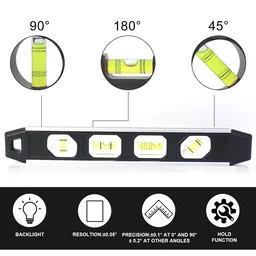 Aluminum Spirit Level – Precise 3-Bubble Measuring Tool