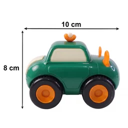Animal Cartoon Pull-Back Toy Car Set – 4 Vibrant Mini Vehicles