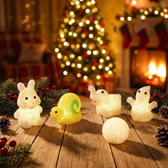 Animal LED Night Lamp – Cute Multi-Shape Set (6 Pc) | Indo Glow