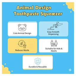 Animal Toothpaste Tube Squeezer – Easy and Eco-Friendly Dispensing