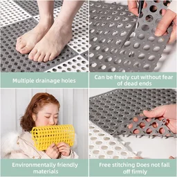 Anti Slip Bath Mat – Safe Non-Slip Surface for Bathroom (Pack of 6)
