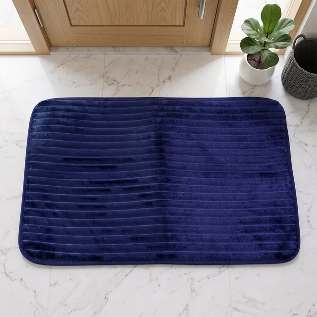 Anti Slip Soft Carpet Mat 60 x 39 Cm Memory Foam Bath Mat Absorbent (1 Pc)