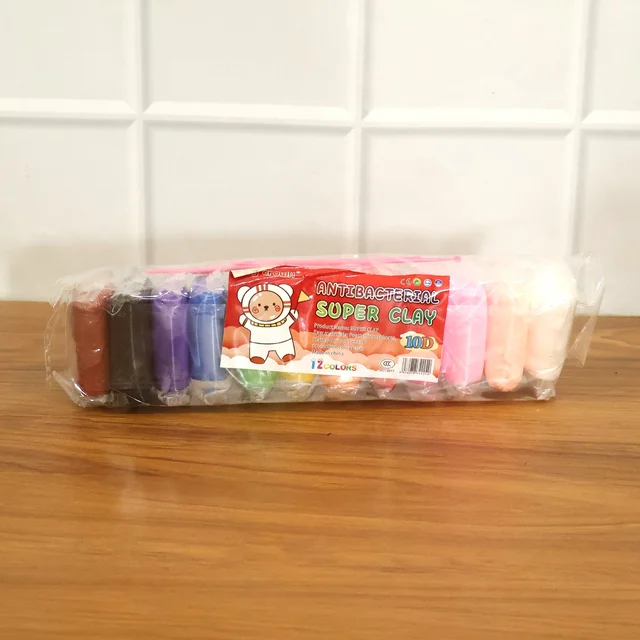 Antibacterial Kids Clay Set – 12 Vibrant Colours for Creative Play