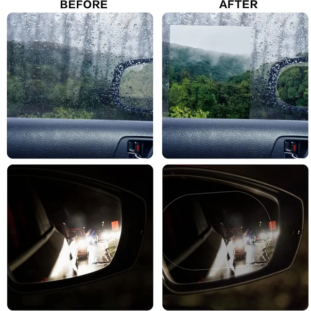 Anti-Fog Rearview Mirror Film – HD Clear Protective Sticker