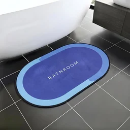 Anti-Slip Bathroom Floor Mat, Super Absorbent Quick-Dry Bath Mat (1 Pc)