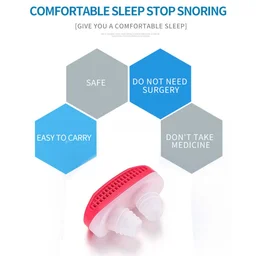 Anti-Snoring Nose Clip – 2-in-1 Air Purifier for Better Sleep | Velvet Wellness