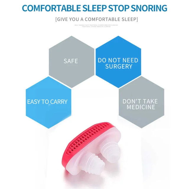 Anti-Snoring Nose Clip – 2-in-1 Air Purifier for Better Sleep | Velvet Wellness
