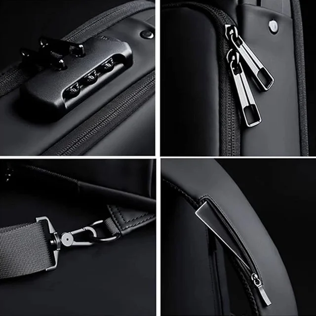 Anti-Theft Crossbody Sling Bag – Secure USB Charging Port