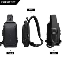 Anti-Theft Crossbody Sling Bag – Secure USB Charging Port