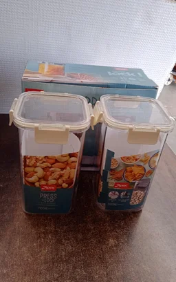Apex Airtight Kitchen Storage Containers – Set of 2, 1400ml Each