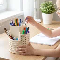 Apex Orbit 360° Rotating Organizer Stand – Durable Plastic Storage Solution
