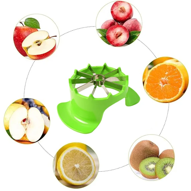Apple Cutter with Container – Quick, Neat Slicing & Core Removal