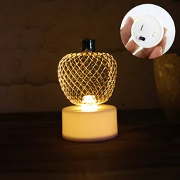 Apple LED Tealight Candles – Flameless Festive Glow (Set of 4)