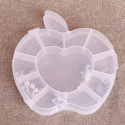Apple Shape Jewellery Box – Transparent Plastic Organizer | LilyGleam