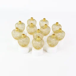 Apple Shape LED Tealight Candles – Flameless Decorative Set of 12