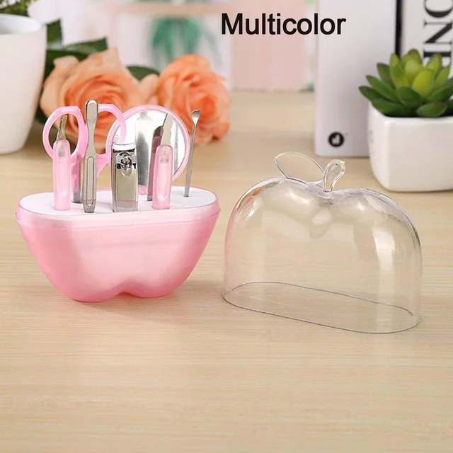 Apple Shape Manicure Set – 8-in-1 Stainless Steel Kit | Indo Glow