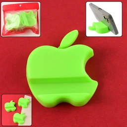 Apple-Shaped Mobile Phone Stand – Compact 3-Piece Set