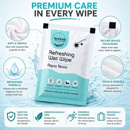 Aqua Nova Refreshing Wet Wipe – Gentle & Travel-Friendly Cleansing