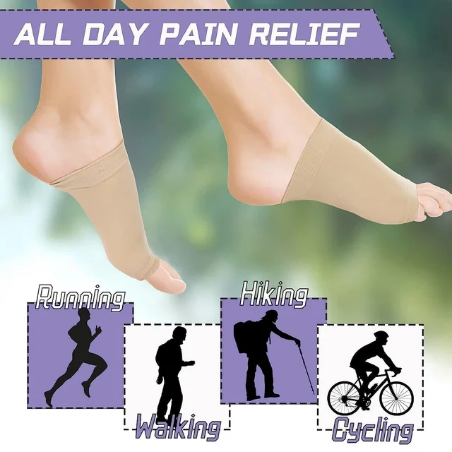 Arch Support Sleeve – Flat Feet & Plantar Fasciitis Relief | Velvet Wheels