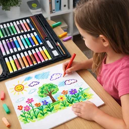 Art and Drawing Color Kit – 130-Piece Complete Set for Beginners