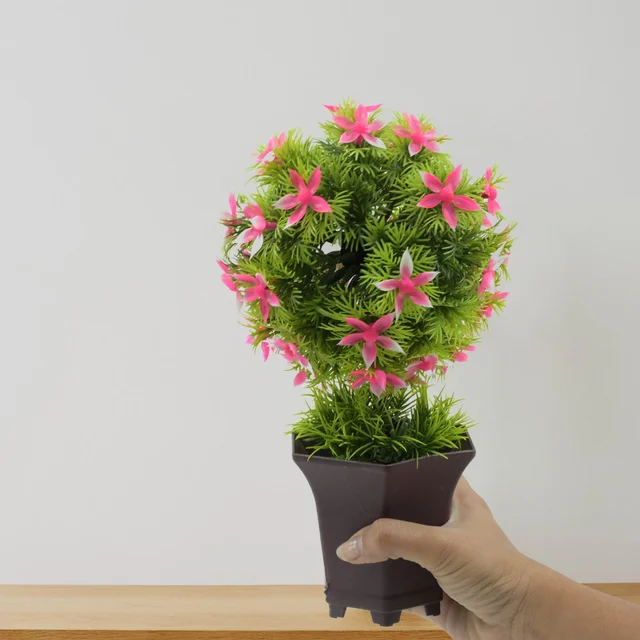 Artificial Flower Plant with Cute Pot – Low Maintenance Decor | Styleva