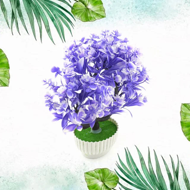 Artificial Flower Plant with Pot – Home & Office Decor | Styleva