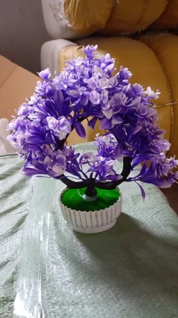 Artificial Flower Plant with Pot – Home & Office Decor | Styleva