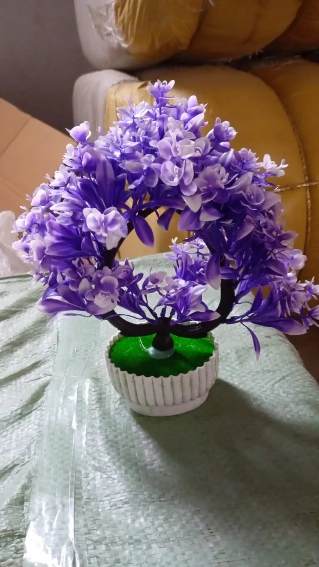 Artificial Flower Plant with Pot – Home & Office Decor | Styleva