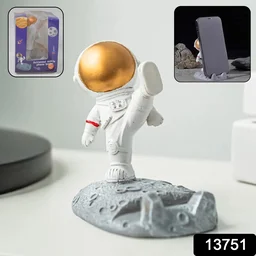 Astronaut Phone Holder – 3D Spaceman Design, Resin | PHOBIA