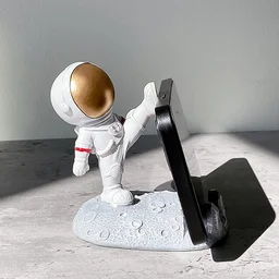 Astronaut Phone Holder – 3D Spaceman Design, Resin | PHOBIA