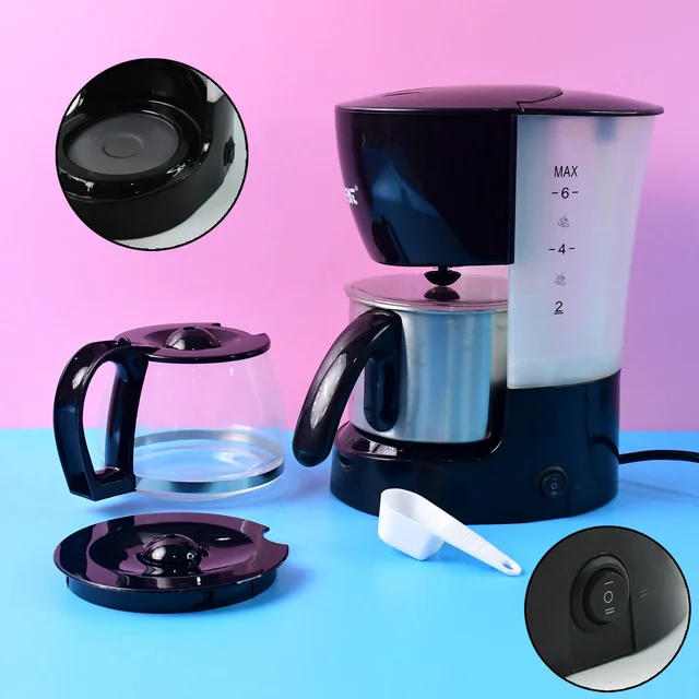 Automatic Drip Coffee Maker – 800W with 1200ML Capacity