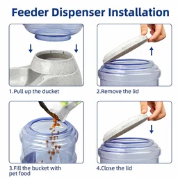 Automatic Pet Food Dispenser – Gravity Self-Feeder | Waggy Tales